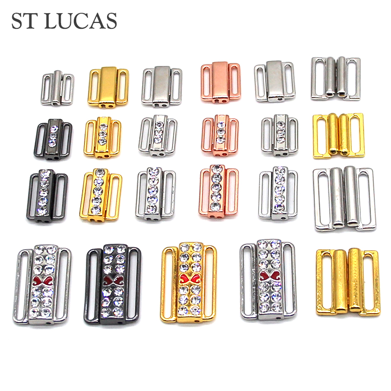 Nursing Bra Clip - 2pcs/lot Silver Gold Rectangle Tape Closure
