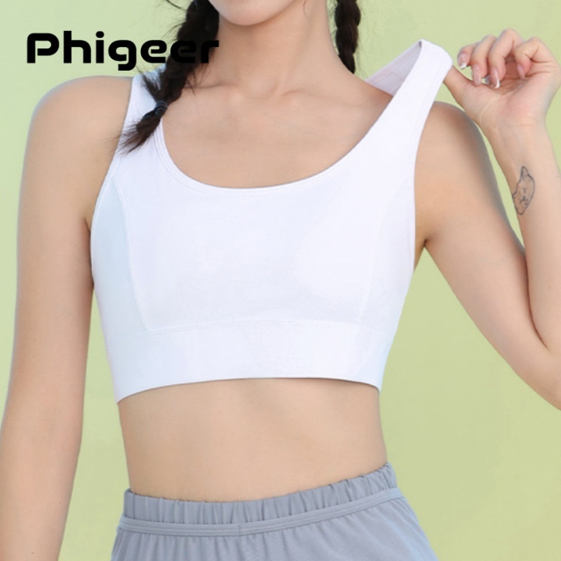 PHIGEER Women High Impact Spor - Sports Bra Racerback review and price