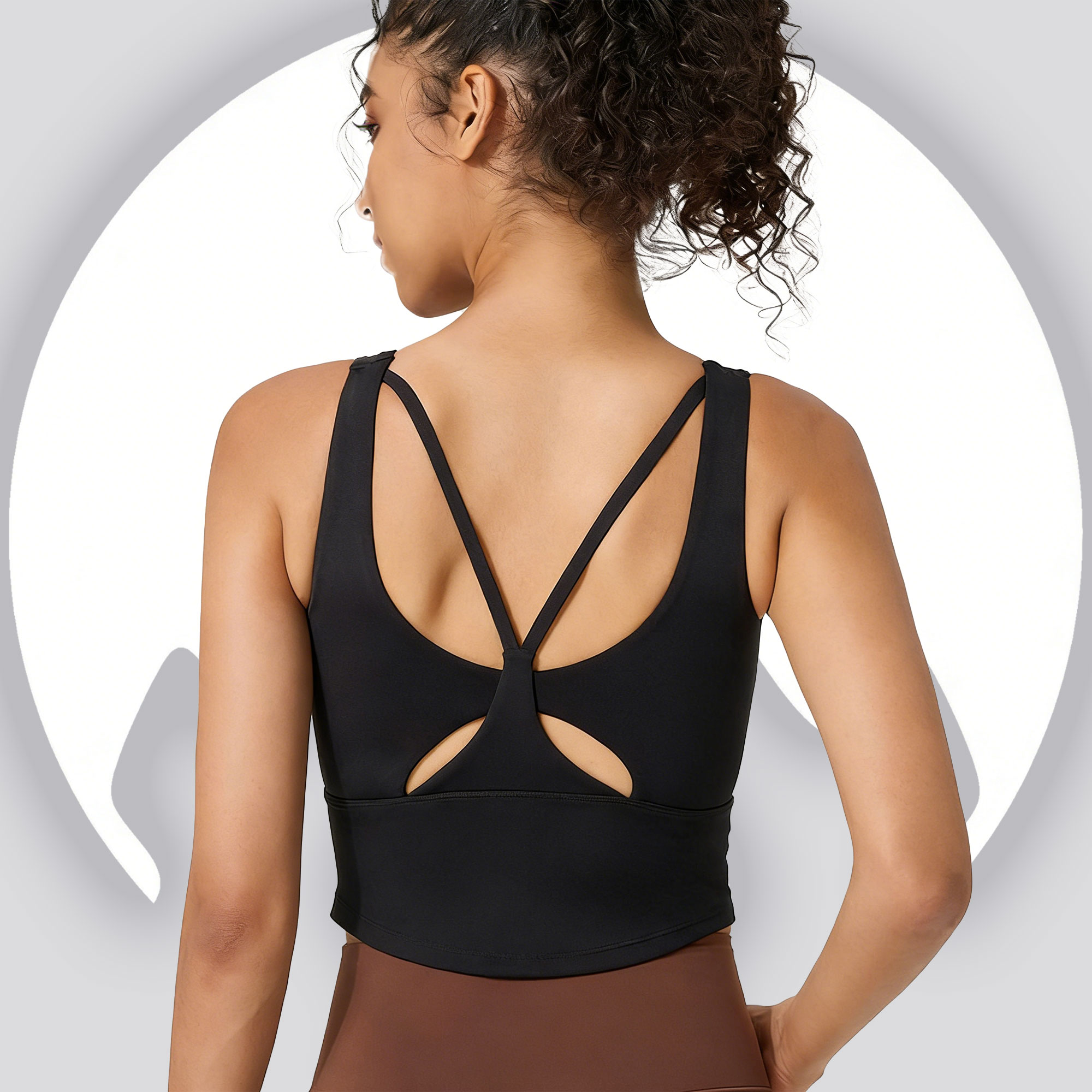 Women's Fixed Cup Yoga Sports  - Sports Bra Racerback review and price
