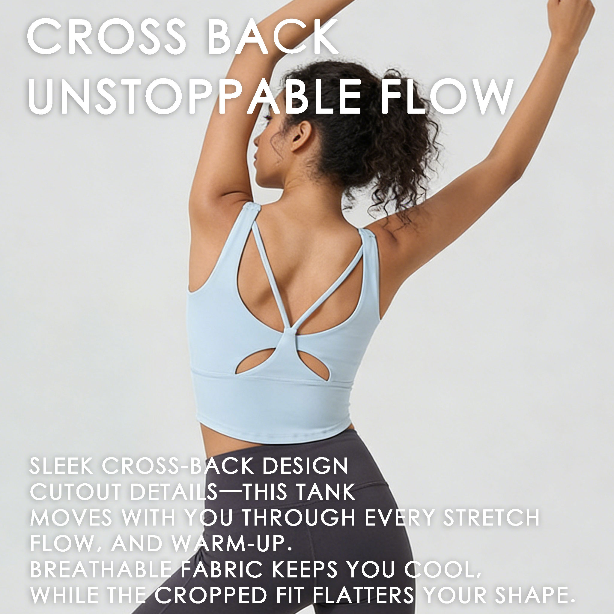 Women's Fixed Cup Yoga Sports  - Sports Bra Racerback review and price